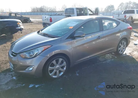 2012 Hyundai Elantra Limited from USA, damaged, VIN 5NPDH4AE6CH100509